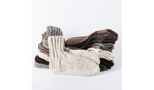 Vahvistetut villasukat