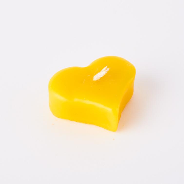 Mehiläisvahakynttilä, sydän