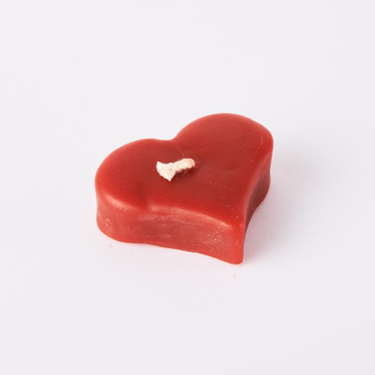 Mehiläisvahakynttilä, sydän