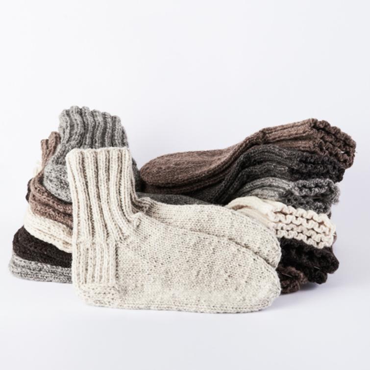 Vahvistetut villasukat